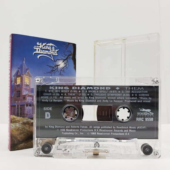 King Diamond Them Cassette Tape Heavy Metal 90s Vintage 1990 Roadrunner Tested - Picture 4 of 9